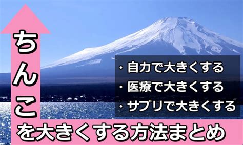 ちんこ 大きくする方法|【医師監修】勃起力を向上、大きくする方法やトレー。